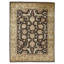 Hand Knotted Wool Area Rug in Black And Gold
