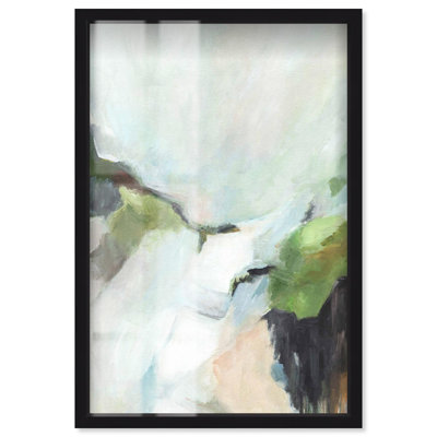 Décoration murale «Where Light Breathes Shadowbox» par Art Remedy, cadre noir, 20 x 30