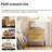 Modern Minimalist Nightstand With 2 Drawers,Reeded Wood End Table With Built-In Charging Station For Bedroom, Living Room,Entryway-1473569464-1473569467