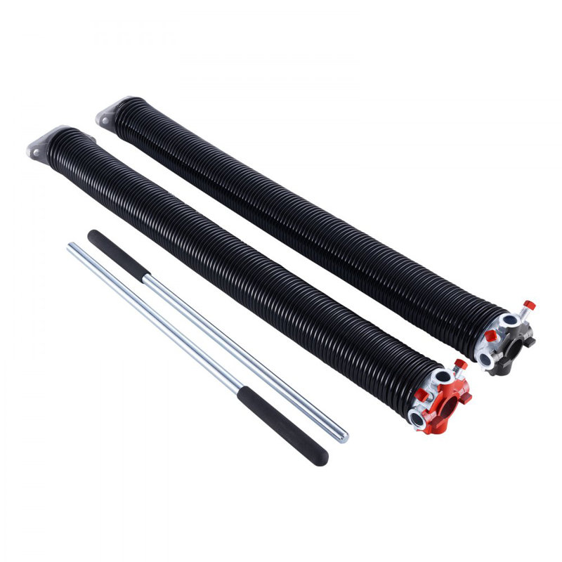 Garage Door Torsion Springs: High-Performance Pair (2 x 24") with Winding Bars