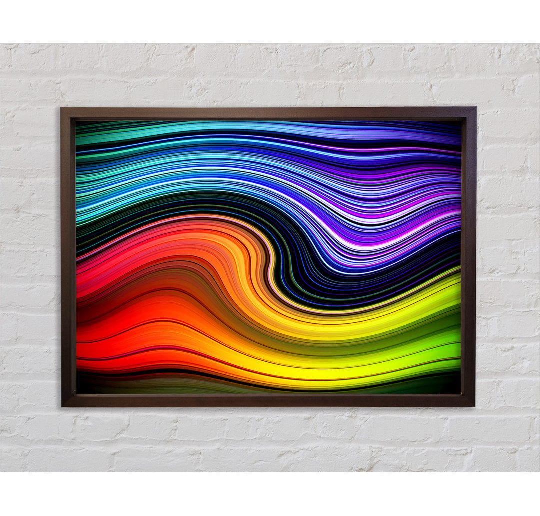 Gerahmtes Leinwandbild Rainbow Flow