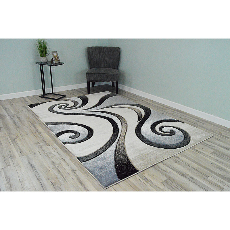 Chevonne Performance Abstract Indoor Rug, Rectangle 4' x 6'