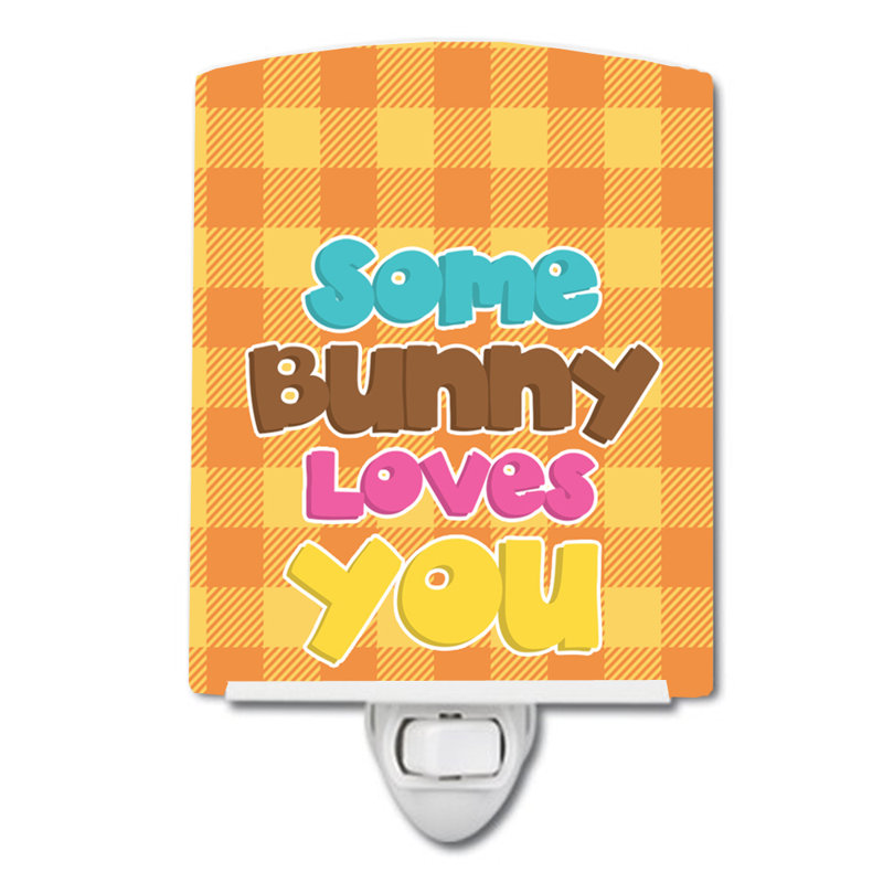 Easter Some Bunny Loves You Ceramic Night Light