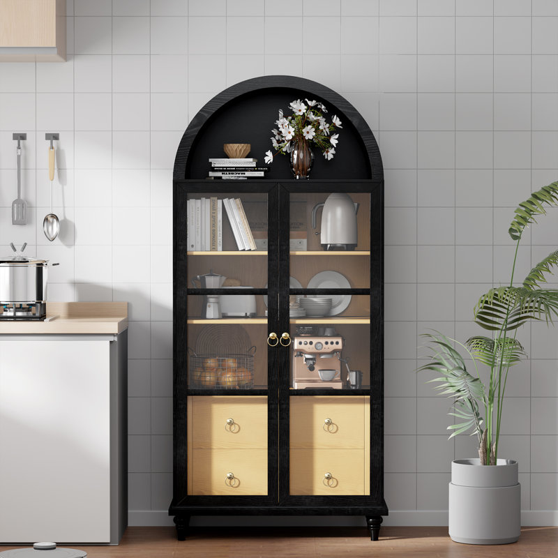 Grande vitrine arquée 71 "