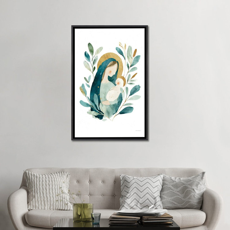 «Silent Blessings», reproduction d'art sur toile encadrée, 48 po x 32 po, Toile avec cadre, Noir patiné