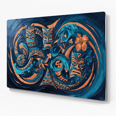 Art mural gris hawaïen