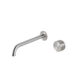 Acquaco Linki Kronos Wall Mount Two-Hole Single Handle Bathroom Lavatory Faucet with 8-5/8'' Spout Reach