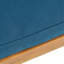 Chaise de salle à manger Perla, 2 pièces avec 2 coussins bleus, pour cour, bord de piscine, jardin-1837125301