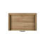 Ensemble de chambre à coucher 3 pièces - Lit transitionnel avec tête de lit tapissier à DEL et 2 tables de chevet, finition chêne naturel-218127203