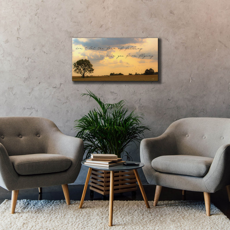  «Fear Of Falling» par Donnie Quillen, art mural sur toile, 40 po x 20 po