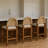 Sophia Woven Back & Boucle Counter Stool