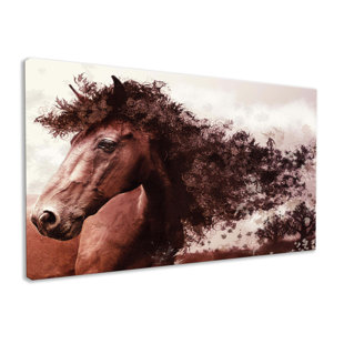 Abstract Horse - Wrapped Canvas Art Prints