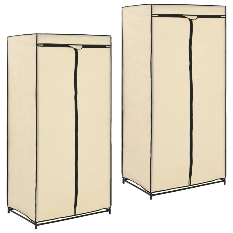 2 Door Wardrobe, Cream