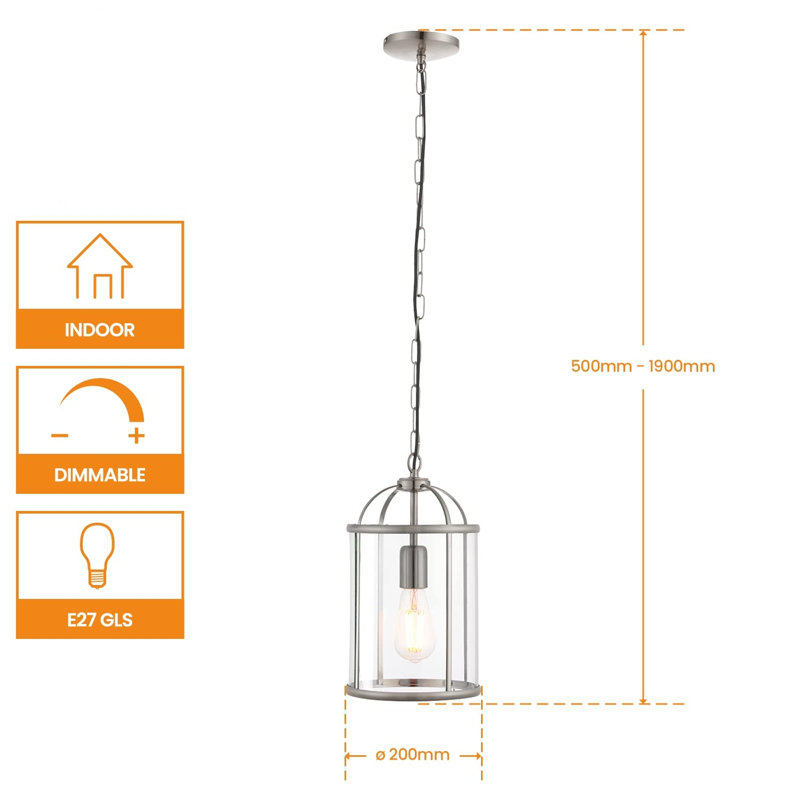 1 - Light Sliver Single Pendant