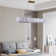14-Light 54" Dimmable Abalaster Chandelier with Abalaster Accents (Bulbs Included)