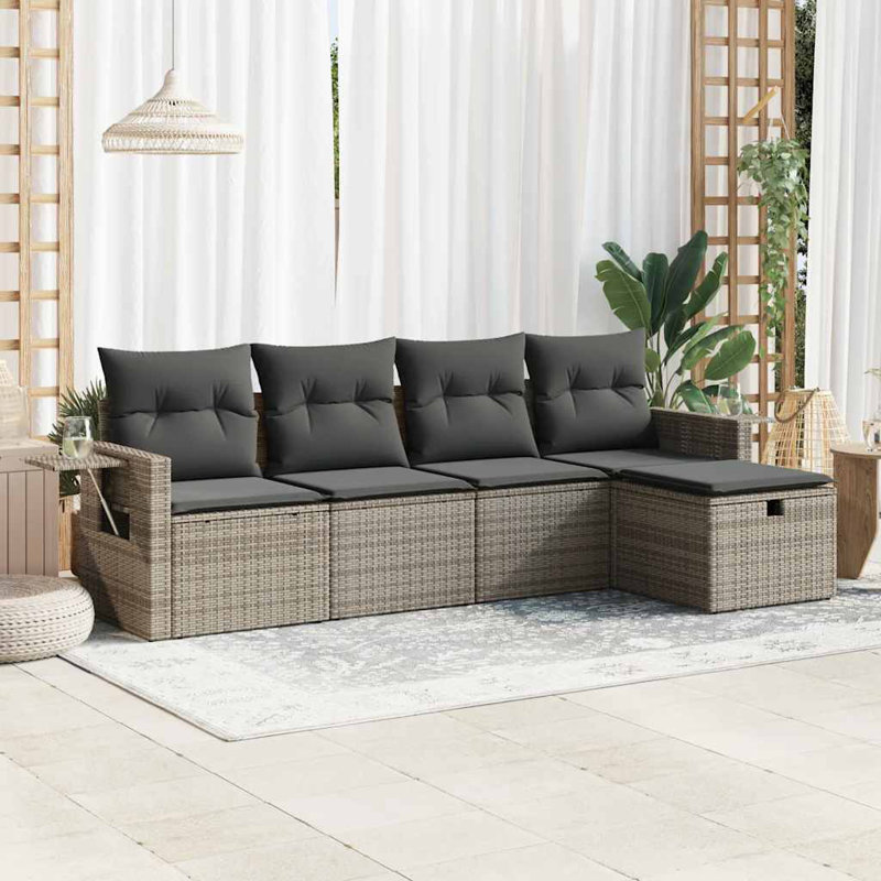  Garden Sofa Set Grey, Dark Grey