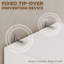 Vaisselier avec fenêtre à 3 niveaux Crafton H 70,9 po blanc-1845470481-1845032261
