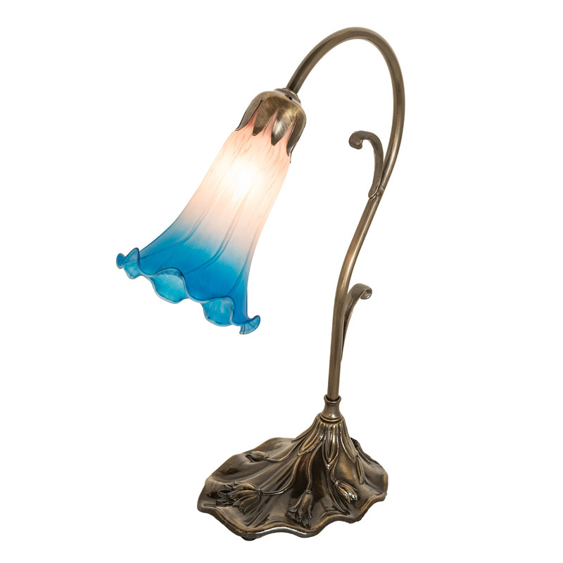 Charlae Arched Table Lamp, Blue/Pink