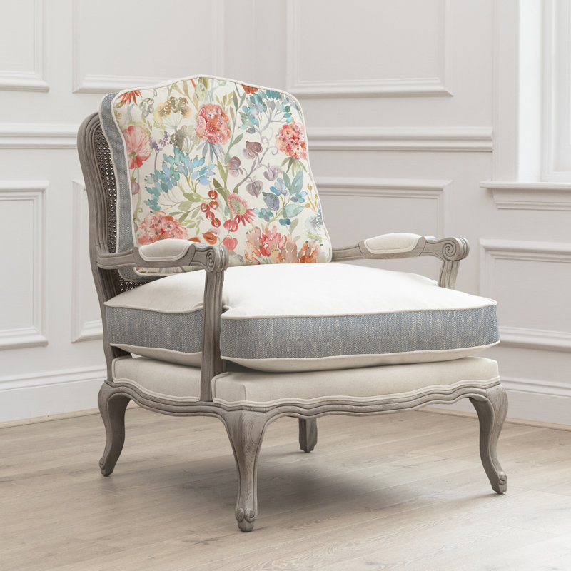 Upholstered Armchair, Grey