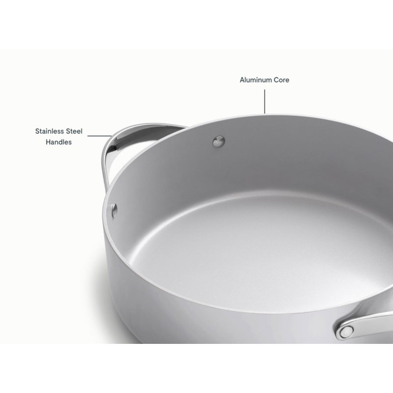 Caraway 6Qt Nonstick Ceramic Rondeau Pan W/ Lid, Gray