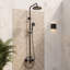 Système de douche d'extérieur mural 64 "à trois fonctions en laiton massif H 64"-126539814