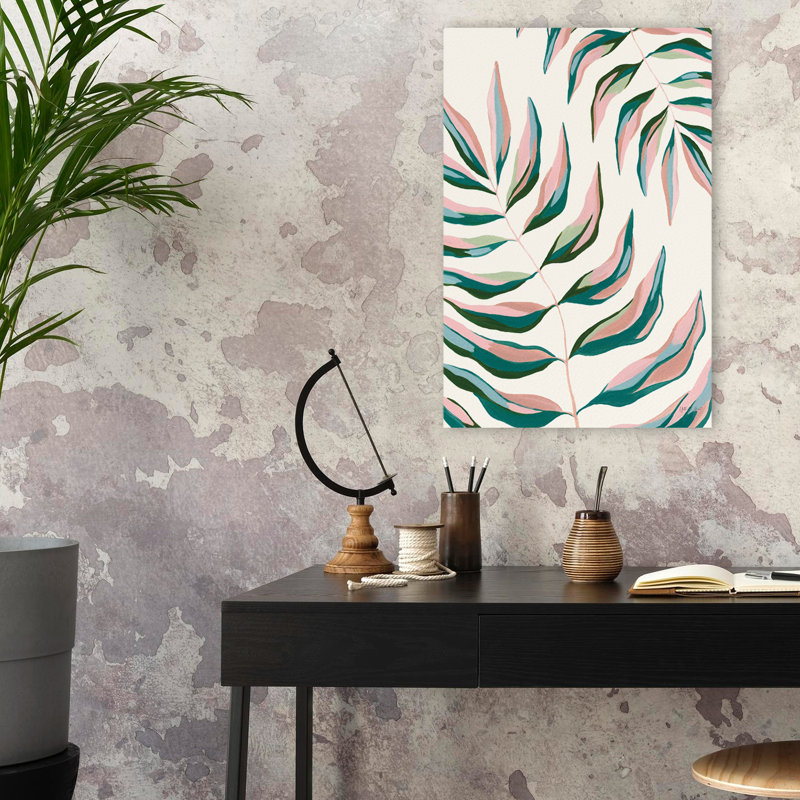 Palmiers tropicaux - feuilles vertes, art palmier, H 24 po x l 16 po