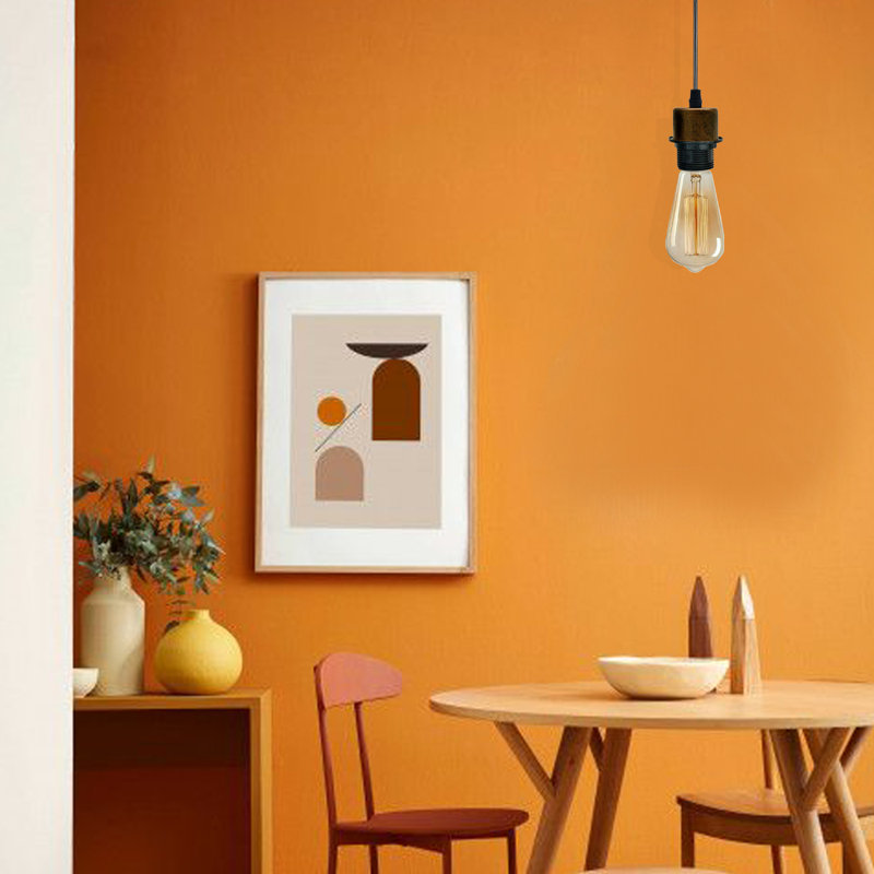 Bithlo 10x Industrial E27 single Pendant Light Holder Set – Williston Forge Adjustable Ceiling Fittings with 95cm Cable for Home or Commercial Use