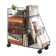 Sleek Compact Iron Storage Cart - Rolling Under-Desk Bookshelf With Easy Assembly And Painted Finish For Home & Office
