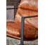 Upholstered Full Grain Leather With Footstool Accent Chair-327703366