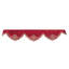 Granada Collection Burgundy Gold Mantel Scarf Table Runner for Fireplace & Living Room - Valentine’s Day Decor