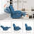 37.79'' Wide Swivel Recliner Chair, Glider Rocking Power Recliner With Massage And Heated-369955320