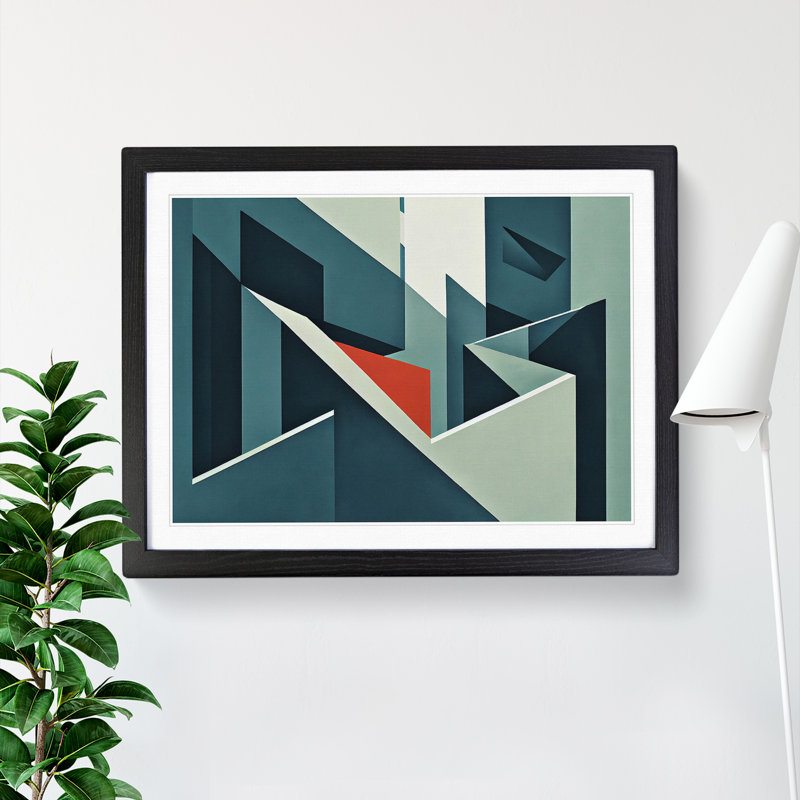 Inspirational Modern Abstract - Framed Print, Black, 34cm H x 46cm W x 2cm D