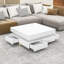 Table basse moderne ultrabrillante avec rangement spacieux et surface résistante aux égratignures-365929069