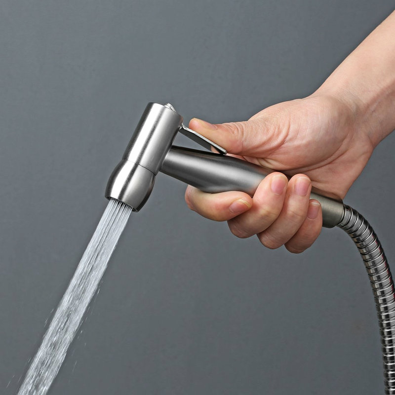 Handheld Bathroom Bidet Cleaner Solution Kit - Stainless Steel, Leak, Cloth Diaper Unit Handheld,