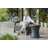 Artem Cool Bar Outdoor Patio Furniture and Side Table with 7.5 Gallon Beer and Wine Cooler Pop-up Cocktail Table 2in 1 Combo-1295984427