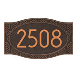 Frond Neohaus 1-Line Personalized Wall Address Plaque