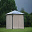 9,8 pi L 9,8 pi. D Pavillon de jardin en aluminium avec toit en polycarbonate