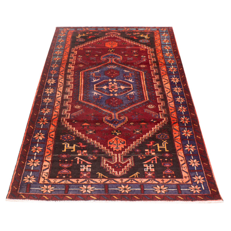 Tapis unique en laine noué à la main 4 pi 7 po x 8 pi 10 po nouvel âge Ashfan