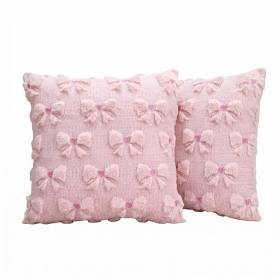 Bow Pillow Covers Set Of 2