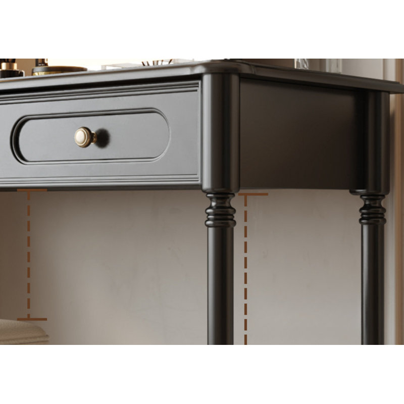 Classic Retro Practical Dresser, Black