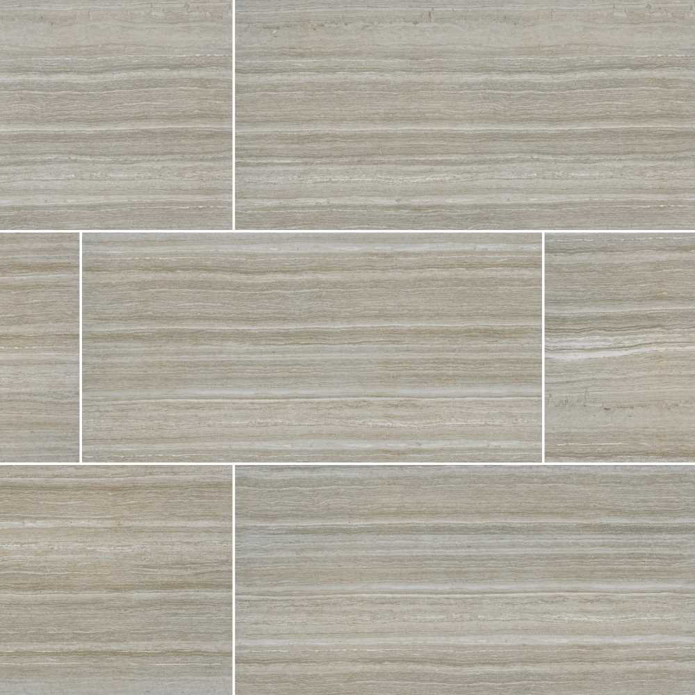 Zaretta 12 in. x 24 in. Matte Ceramic Stone Look Floor and Wall Tile Ackland 