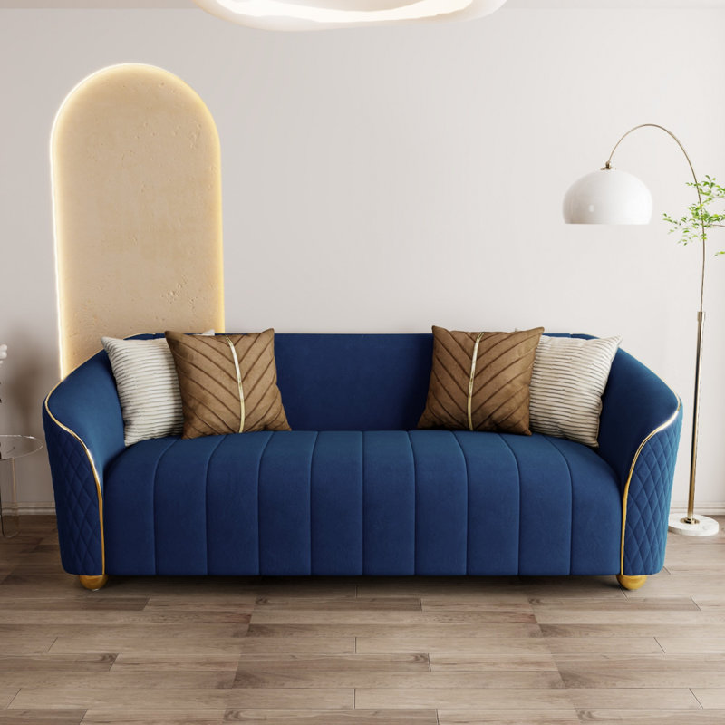 Canapé 85,43 po, Bleu