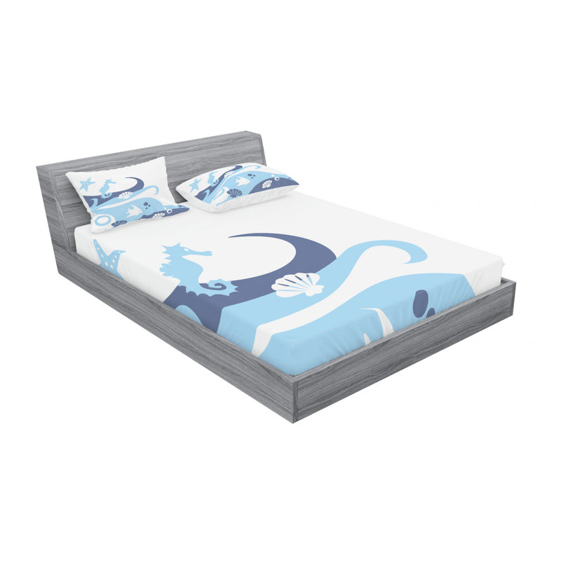 Microfiber Sheet Set, Queen Sheet Set with Fitted Sheet