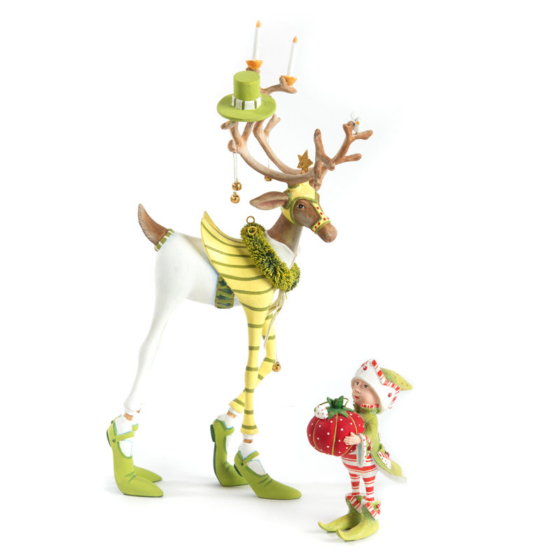 Patience Brewster Dash Away Prancer Reindeer Figure