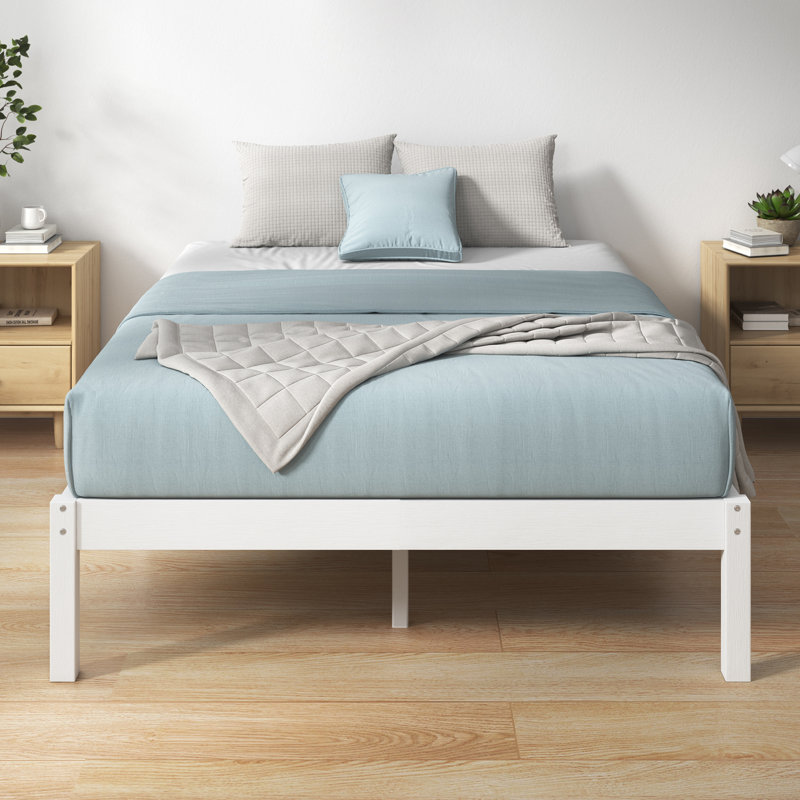 Bitha Solid Bamboo & Wood Platform Bed Frame, Kingsize (5')