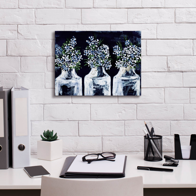 «Epics Graffiti 'Florals In Glass» par Yvette St. Amant, art mural sur toile, H 12 po x l 16 po x P 0,75 po