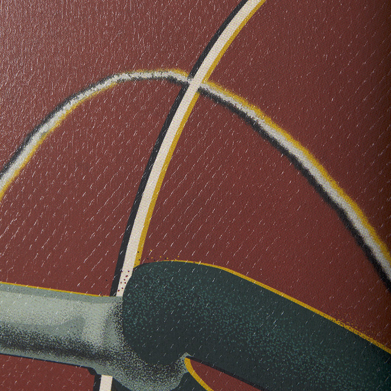 Bike Handle Orange by Alarm a Hand Embelished Textured Canvas, 30" H x 30" W x 1.5" D