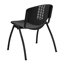 Chaise empilable en plastique avec dossier et structure ovales d'une capacité de 880 lb Oliverson