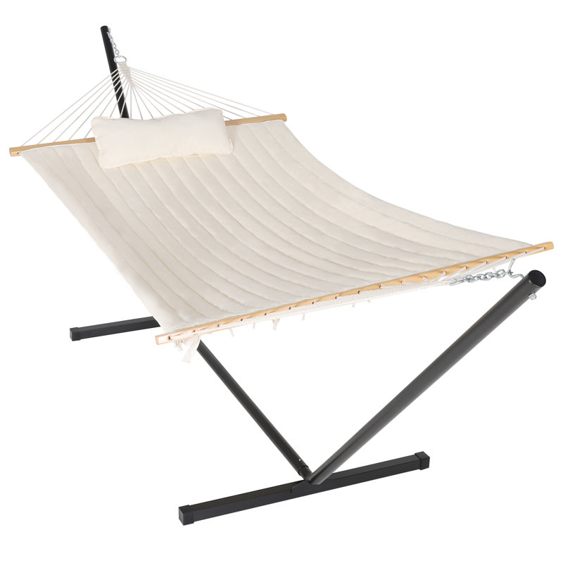 Hamac double avec support Maegan, Crème