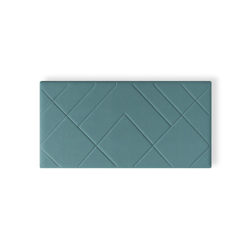 Upholstered Headboard, Turquoise, Double (4'6)
